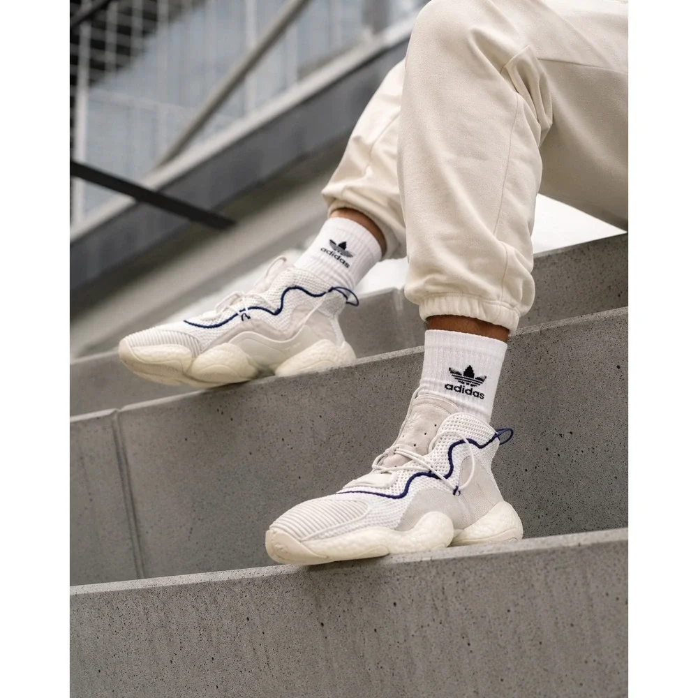 Adidas Crazy BYW LVL 1 Boost Basketball Shoes White Athletic Men's 10.5 CQ0992